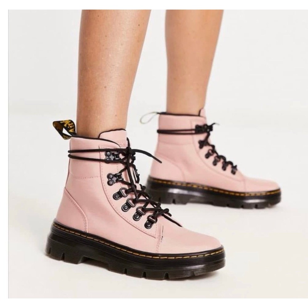 Dr‎ Martens Combs Peach Cyclone Nylon Boots LA004 Women's Size 6 - Picture 4 of 9